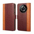 For Realme 11 Pro / 11 Pro+ 5G Ostrich Texture Horizontal Flip Leather Phone Case(Brown) - 1