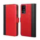 For TCL 40 XE 5G / 40X 5G T601D Ostrich Texture Horizontal Flip Leather Phone Case(Red) - 1