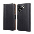 For Tecno Camon 20 Pro 5G Ostrich Texture Horizontal Flip Leather Phone Case(Black) - 1