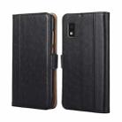 For Sharp Aqous Wish 3 Ostrich Texture Horizontal Flip Leather Phone Case(Black) - 1