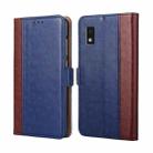 For Sharp Aqous Wish 3 Ostrich Texture Horizontal Flip Leather Phone Case(Blue) - 1