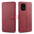 For Samsung Galaxy A91 / S10 Lite AZNS Calf Texture Horizontal Flip Leather Case, with Holder & Card Slots & Wallet & Photo Frame(Red) - 1