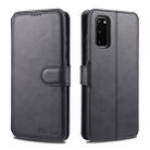 For Samsung Galaxy S20 Plus AZNS Calf Texture Horizontal Flip Leather Case, with Holder & Card Slots & Wallet & Photo Frame(Black) - 1