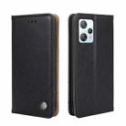 For Blackview A53 / A53 Pro Non-Magnetic Retro Texture Leather Phone Case(Black) - 1