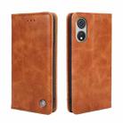 For CUBOT P60 Non-Magnetic Retro Texture Leather Phone Case(Brown) - 1