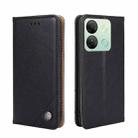 For Infinix Smart 7 HD Non-Magnetic Retro Texture Leather Phone Case(Black) - 1