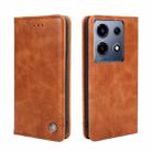 For Infinix Note 30 VIP 5G Non-Magnetic Retro Texture Leather Phone Case(Brown) - 1
