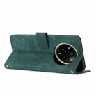 For Realme 14 Pro+ Skin Feel Stripe Pattern Leather Phone Case with Lanyard(Green) - 3