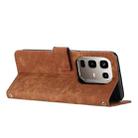 For Infinix Note 50 4G / 50 Pro 4G Skin Feel Stripe Pattern Leather Phone Case with Lanyard(Brown) - 3
