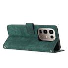 For Infinix Note 50 4G / 50 Pro 4G Skin Feel Stripe Pattern Leather Phone Case with Lanyard(Green) - 3