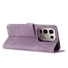 For Infinix Note 50 4G / 50 Pro 4G Skin Feel Stripe Pattern Leather Phone Case with Lanyard(Purple) - 3
