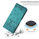 For Samsung Galaxy A24 Cat Embossing Pattern Leather Phone Case with Lanyard(Blue) - 6