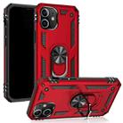 For iPhone 12 / 12 Pro Shockproof TPU + PC Protective Case with 360 Degree Rotating Holder(Red) - 2