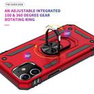 For iPhone 12 / 12 Pro Shockproof TPU + PC Protective Case with 360 Degree Rotating Holder(Red) - 4