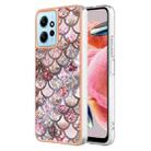 For Xiaomi Redmi Note 12 4G Global Electroplating IMD TPU Phone Case(Pink Scales) - 1