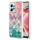 For Xiaomi Redmi Note 12 4G Global Electroplating IMD TPU Phone Case(Colorful Scales) - 1