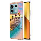 For Xiaomi Redmi Note 13 5G Global Electroplating IMD TPU Phone Case(Dream Butterfly) - 1