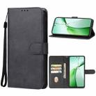 For OnePlus Nord CE 4 Lite 5G Leather Phone Case(Black) - 1