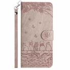 For Xiaomi Redmi Note 12 4G Global Cat Embossing Pattern Leather Phone Case with Lanyard(Grey) - 2