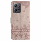 For Xiaomi Redmi Note 12 4G Global Cat Embossing Pattern Leather Phone Case with Lanyard(Grey) - 3