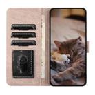 For Xiaomi Redmi Note 12 4G Global Cat Embossing Pattern Leather Phone Case with Lanyard(Grey) - 5