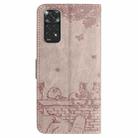 For Xiaomi Redmi Note 11 Global Cat Embossing Pattern Leather Phone Case with Lanyard(Grey) - 3