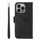 For iPhone 16 Pro Max BETOPNICE Dual-side Buckle Leather Phone Case(Black) - 3