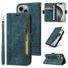 For iPhone 16 Pro Max BETOPNICE Dual-side Buckle Leather Phone Case(Green) - 1