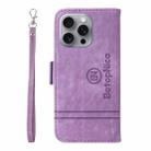 For iPhone 16 Pro Max BETOPNICE Dual-side Buckle Leather Phone Case(Purple) - 3