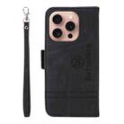 For iPhone 16 Pro BETOPNICE Dual-side Buckle Leather Phone Case(Black) - 3