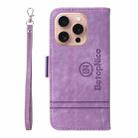 For iPhone 16 Pro BETOPNICE Dual-side Buckle Leather Phone Case(Purple) - 3