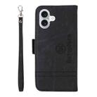 For iPhone 16 Plus BETOPNICE Dual-side Buckle Leather Phone Case(Black) - 3