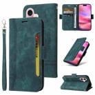 For iPhone 16 BETOPNICE Dual-side Buckle Leather Phone Case(Green) - 1