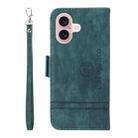 For iPhone 16 BETOPNICE Dual-side Buckle Leather Phone Case(Green) - 3