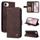 For iPhone SE 20224 Skin Feel Life Tree Leather Phone Case(Brown) - 1