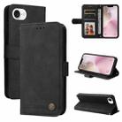 For iPhone 16e Skin Feel Life Tree Leather Phone Case(Black) - 1
