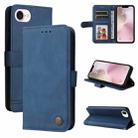 For iPhone SE 20224 Skin Feel Life Tree Leather Phone Case(Blue) - 1