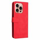 For iPhone 16 Pro Skin Feel Life Tree Leather Phone Case(Red) - 3