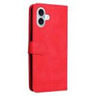 For iPhone 16 Plus Skin Feel Life Tree Leather Phone Case(Red) - 3