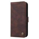 For iPhone 16 Skin Feel Life Tree Leather Phone Case(Brown) - 2
