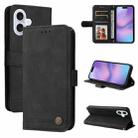 For iPhone 17 Skin Feel Life Tree Leather Phone Case(Black) - 1