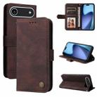 For iPhone 17 Air Skin Feel Life Tree Leather Phone Case(Brown) - 1