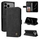 For iPhone 17 Pro Max Skin Feel Life Tree Leather Phone Case(Black) - 1