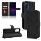 For HTC U24 Pro Skin Feel Magnetic Flip Leather Phone Case(Black) - 1