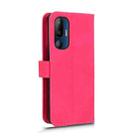 For HTC U24 Pro Skin Feel Magnetic Flip Leather Phone Case(Rose Red) - 3