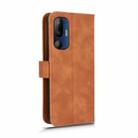 For HTC U24 Pro Skin Feel Magnetic Flip Leather Phone Case(Brown) - 3