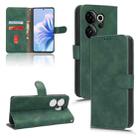 For Tecno Camon 20 Premier Skin Feel Magnetic Flip Leather Phone Case(Green) - 1