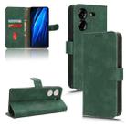 For TECNO Pova 5 Skin Feel Magnetic Flip Leather Phone Case(Green) - 1