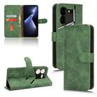 For Tecno Pova 5 Pro Skin Feel Magnetic Flip Leather Phone Case(Green) - 1