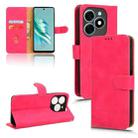 For Tecno Spark 20 Skin Feel Magnetic Flip Leather Phone Case(Rose Red) - 1